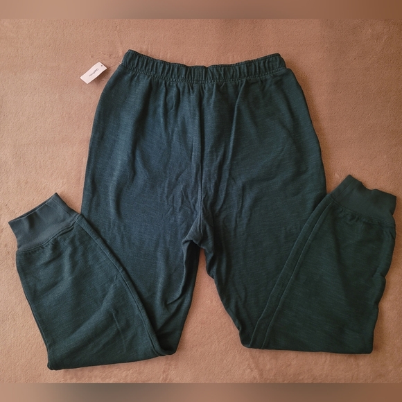 Gap Women Forest Green Pajamas Joggers NWT Size Small (Wide Fit) - Picture 3 of 6